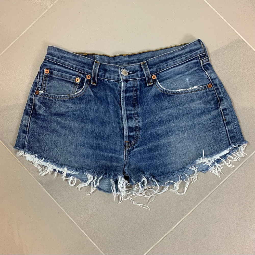 Levi’s 501  Cut-Off Button Fly Denim Shorts